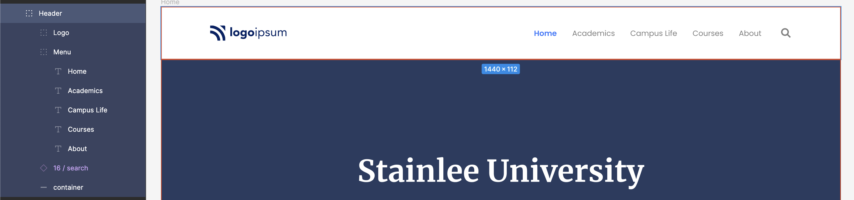 Example banner